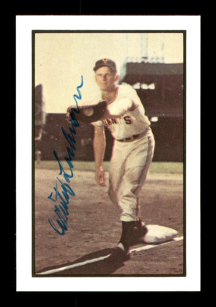 Whitey Lockman Autographed 1983 Bowman 1953 Bowman Reprint Card #128 New York Giants SKU #171725 - RSA