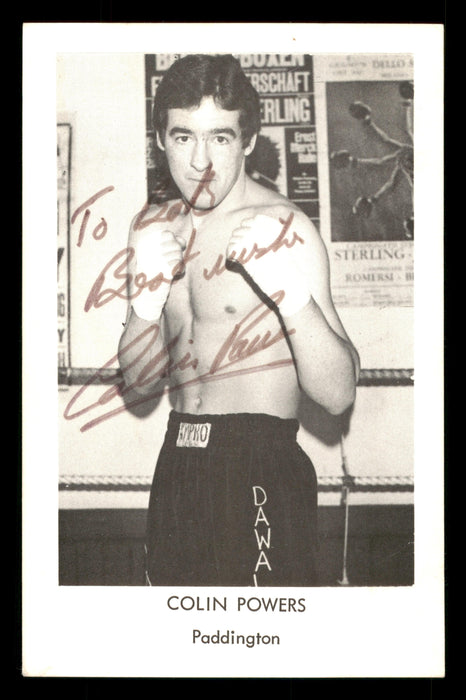 Colin Powers Autographed 4x6 Photo "To Bob" SKU #186885 - RSA
