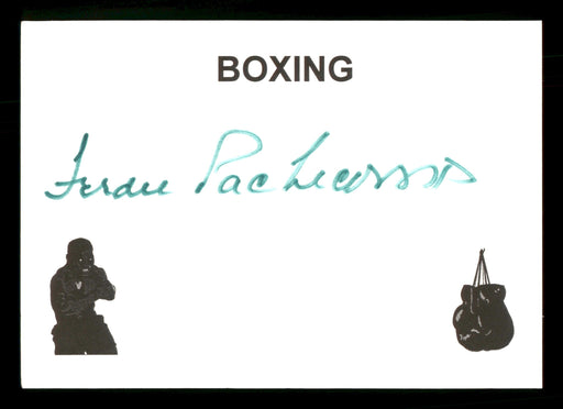 Ferdie Pacheco Autographed 4x5 Card Fight Doctor SKU #186904 - RSA