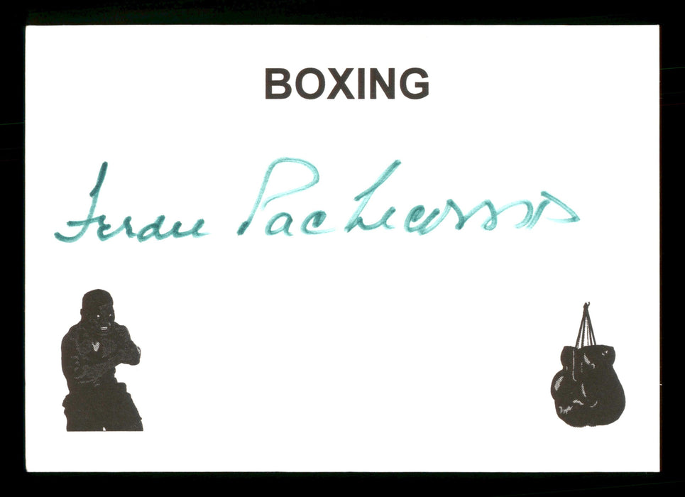 Ferdie Pacheco Autographed 4x5 Card Fight Doctor SKU #186904 - RSA