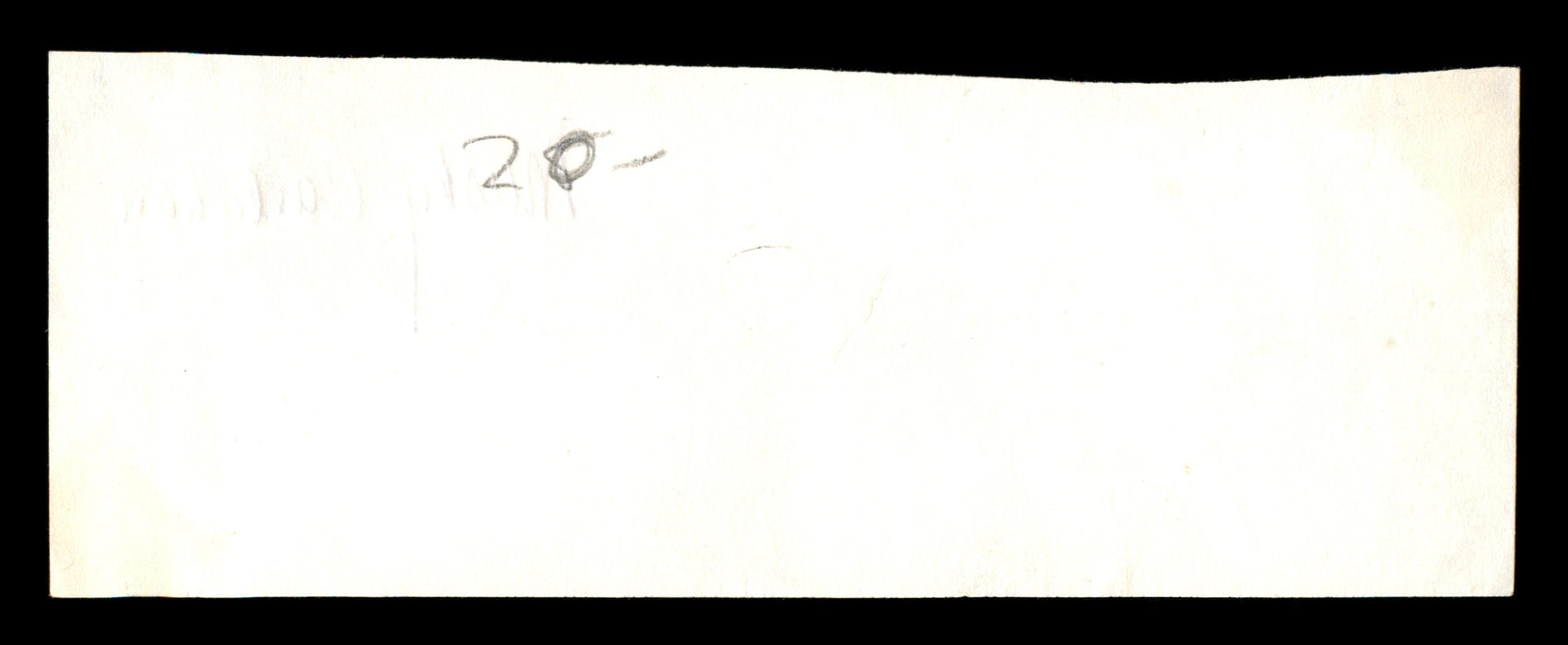 Mushy Callahan Autographed 2.25x6 Cut Signature SKU #186913 - RSA