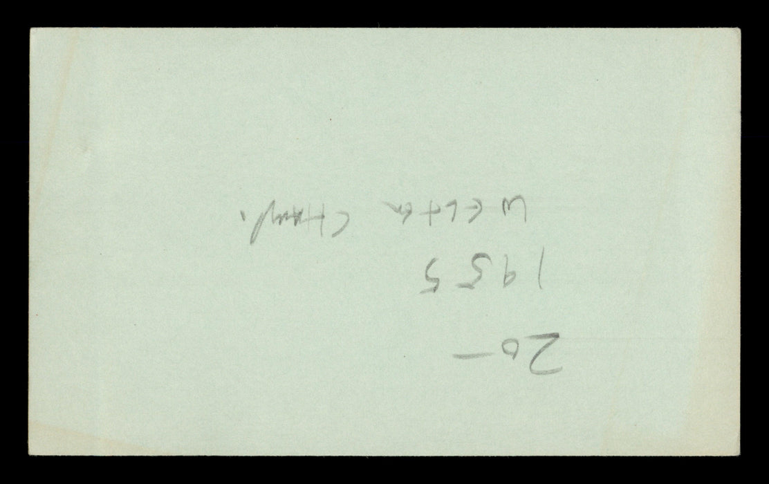 Tony DeMarco Autographed 3x5 Index Card "Good Luck" SKU #186916 - RSA