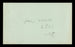 Tony DeMarco Autographed 3x5 Index Card "Good Luck" SKU #186916 - RSA