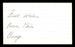 Aaron Davis Autographed 3x5 Index Card "Best Wishes" SKU #186918 - RSA