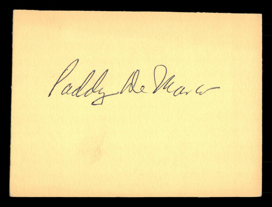 Paddy DeMarco Autographed 4x5 Card SKU #186920 - RSA
