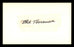 Phil Terranova Autographed.5x2.5 Cut Signature SKU #186926 - RSA