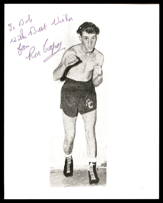 Ron Cooper Autographed 8x10 Photo "To Bob" SKU #186941