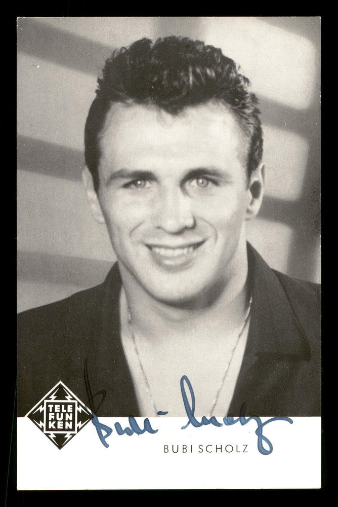 Gustav "Bubi" Scholz Autographed 4x6 Photo SKU #186943 - RSA