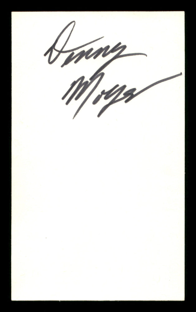 Denny Moyer Autographed 3x5 Index Card SKU #186945 - RSA
