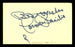 Carmen Basilio Autographed 3x5 Index Card "Best Wishes" SKU #186948 - RSA