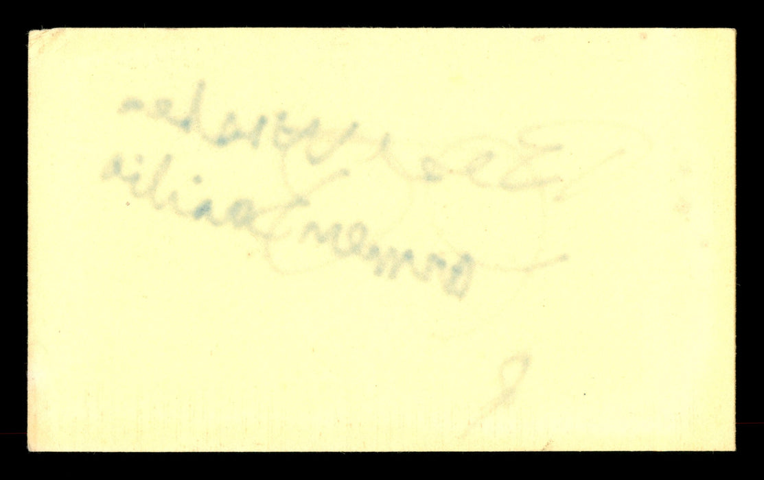Carmen Basilio Autographed 3x5 Index Card "Best Wishes" SKU #186948 - RSA