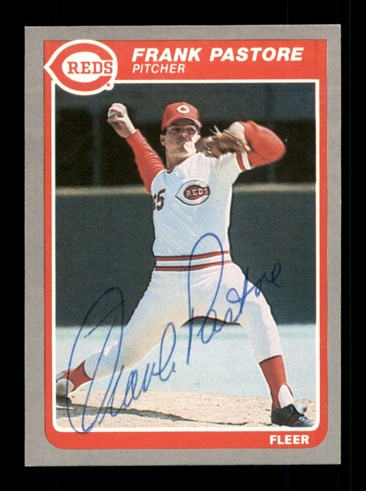 Frank Pastore Autographed 1985 Fleer Card #545 Cincinnati Reds SKU #187974 - RSA