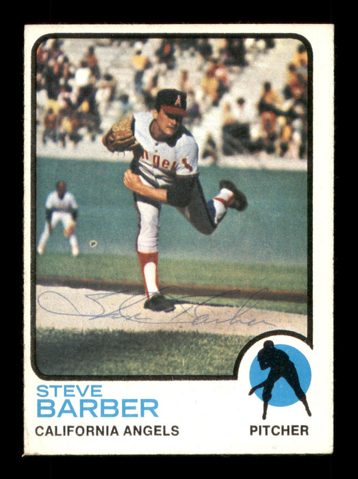 Steve Barber Autographed 1973 Topps Card #36 California Angels SKU #188033 - RSA