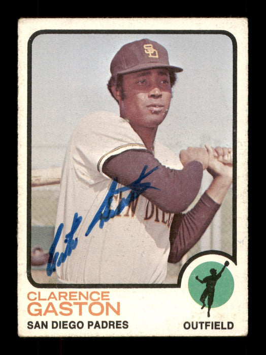 Clarence Gaston Autographed 1973 Topps Card #159 San Diego Padres SKU #188036 - RSA
