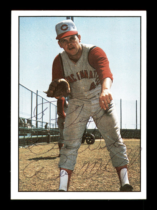 Bill "Billy" McCool Autographed 1981 TCMA Card #351 Cincinnati Reds "To Geoff Best Wishes" SKU #171782 - RSA