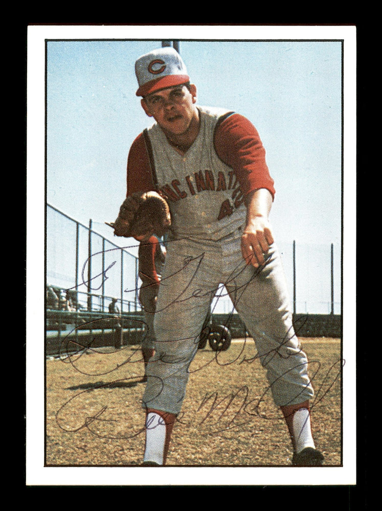 Bill "Billy" McCool Autographed 1981 TCMA Card #351 Cincinnati Reds "To Geoff Best Wishes" SKU #171782 - RSA
