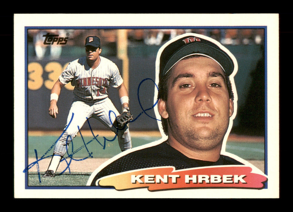 Kent Hrbek Autographed 1988 Topps Big Card #84 Minnesota Twins SKU #188113 - RSA