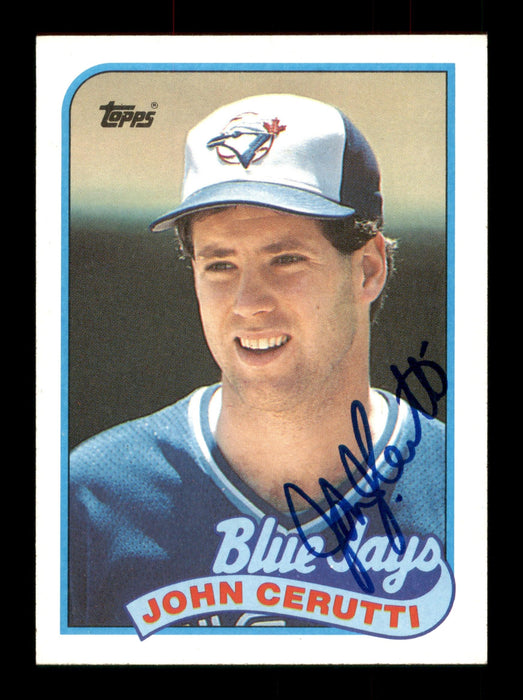 John Cerutti Autographed 1989 Topps Card #347 Toronto Blue Jays SKU #188177 - RSA