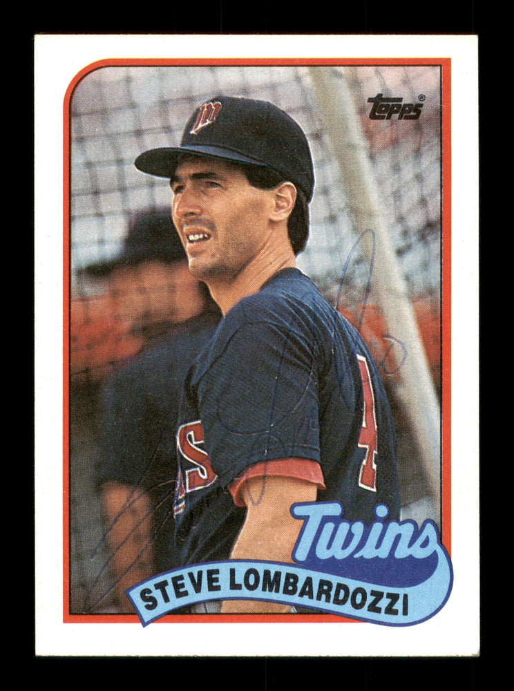 Steve Lombardozzi Autographed 1989 Topps Card #376 Minnesota Twins SKU #188182 - RSA