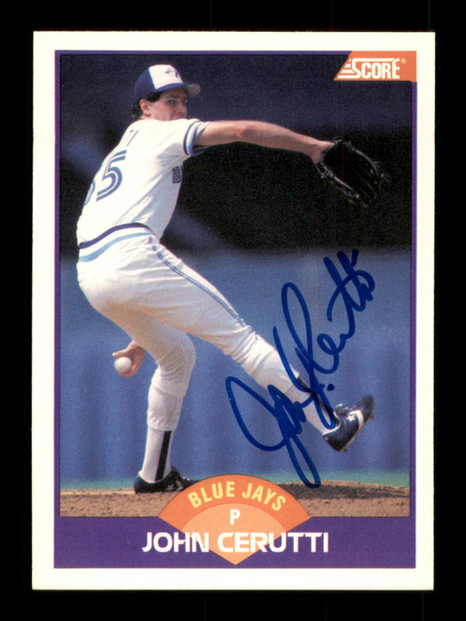 John Cerutti Autographed 1989 Score Card #304 Toronto Blue Jays SKU #188244 - RSA