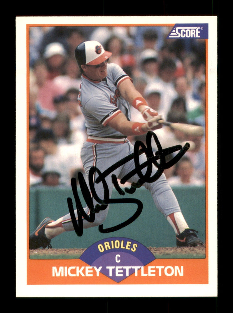 Mickey Tettleton Autographed 1989 Score Card #358 Baltimore Orioles SKU #188246 - RSA