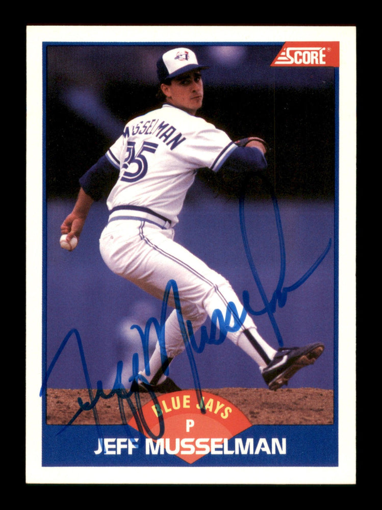 Jeff Musselman Autographed 1989 Score Card #558 Toronto Blue Jays SKU #188270 - RSA