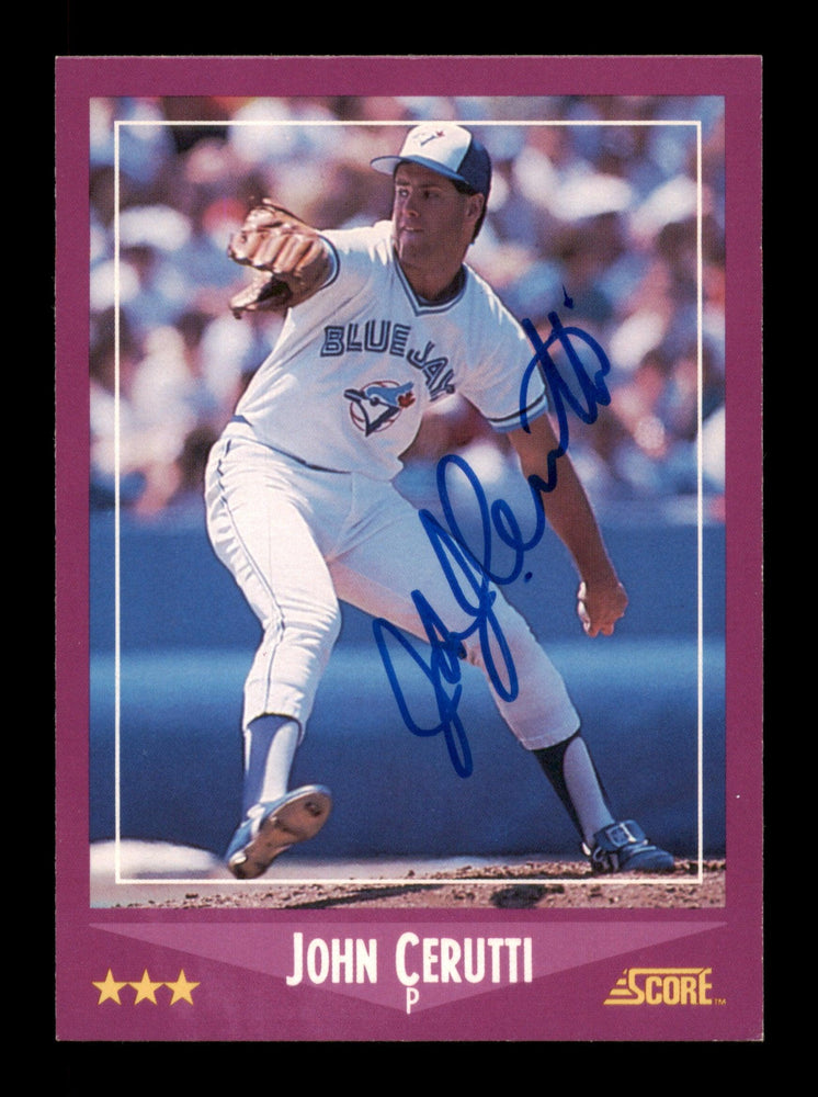 John Cerutti Autographed 1988 Score Card #98 Toronto Blue Jays SKU #188380 - RSA