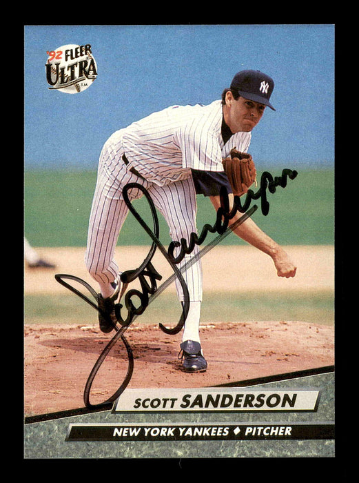 Scott Sanderson Autographed 1992 Fleer Ultra Card #414 New York Yankees SKU #178811 - RSA