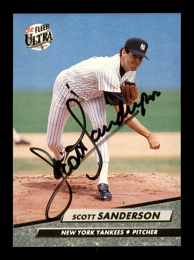Scott Sanderson Autographed 1992 Fleer Ultra Card #414 New York Yankees SKU #178811 - RSA