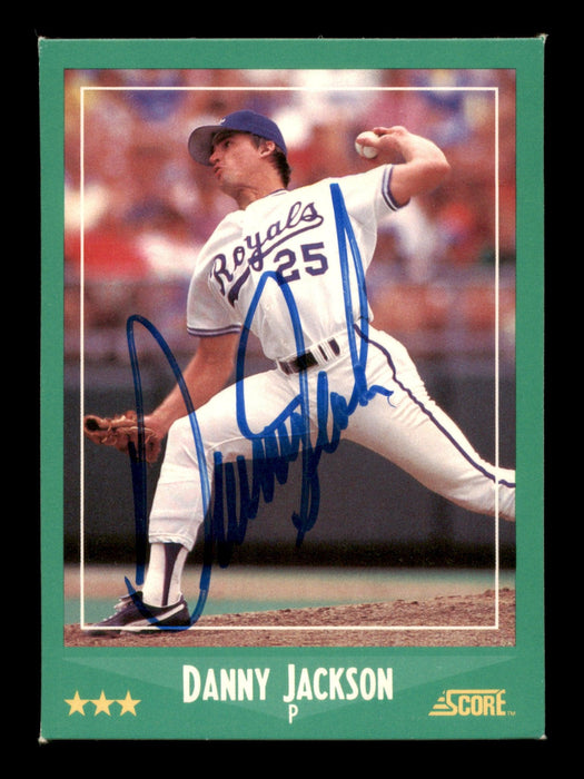 Danny Jackson Autographed 1988 Score Card #398 Kansas City Royals SKU #188405 - RSA