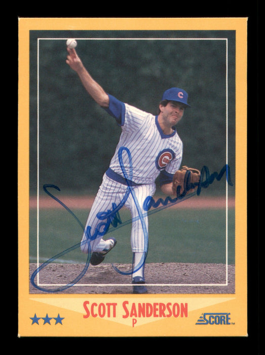 Scott Sanderson Autographed 1988 Score Card #544 Chicago Cubs SKU #188426 - RSA