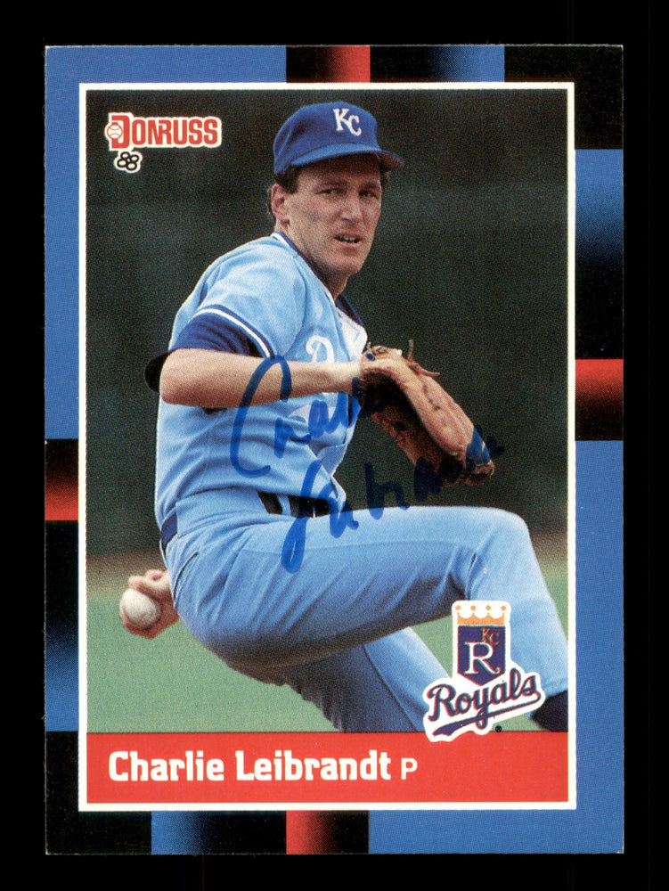 Charlie Leibrandt Autographed 1988 Donruss Card #157 Kansas City Royals SKU #188493 - RSA