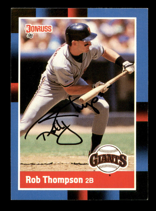 Robby Thompson Autographed 1988 Donruss Card #268 San Francisco Giants SKU #188510 - RSA
