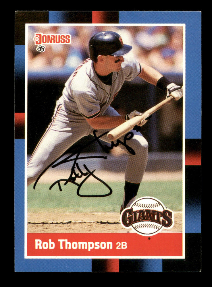 Robby Thompson Autographed 1988 Donruss Card #268 San Francisco Giants SKU #188510 - RSA