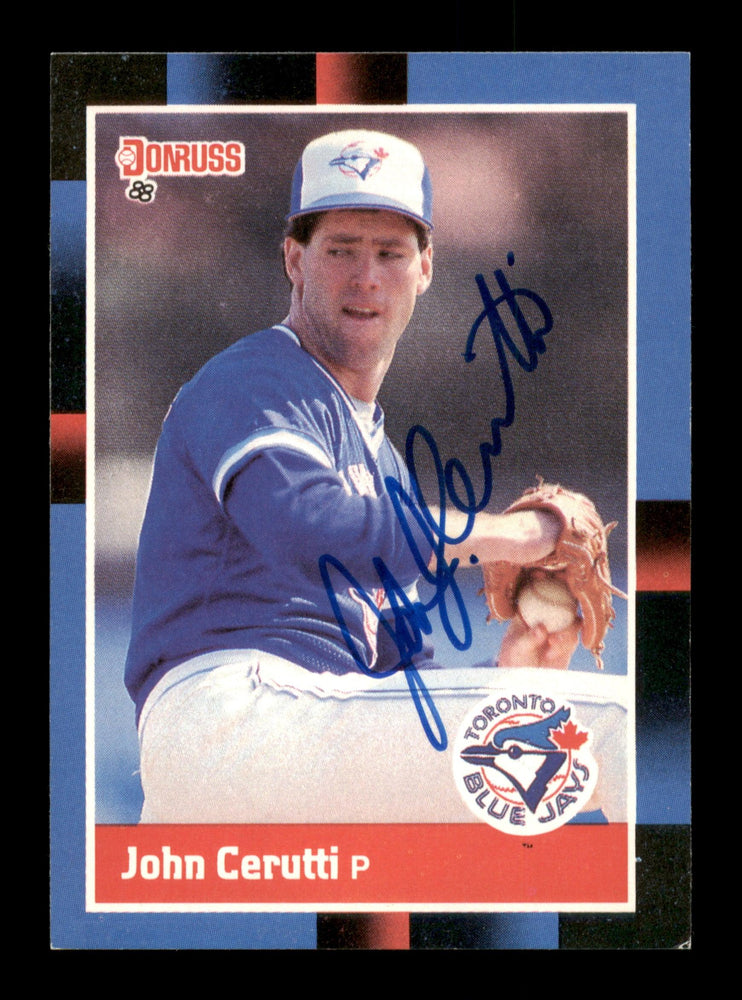 John Cerutti Autographed 1988 Donruss Card #321 Toronto Blue Jays SKU #188515 - RSA