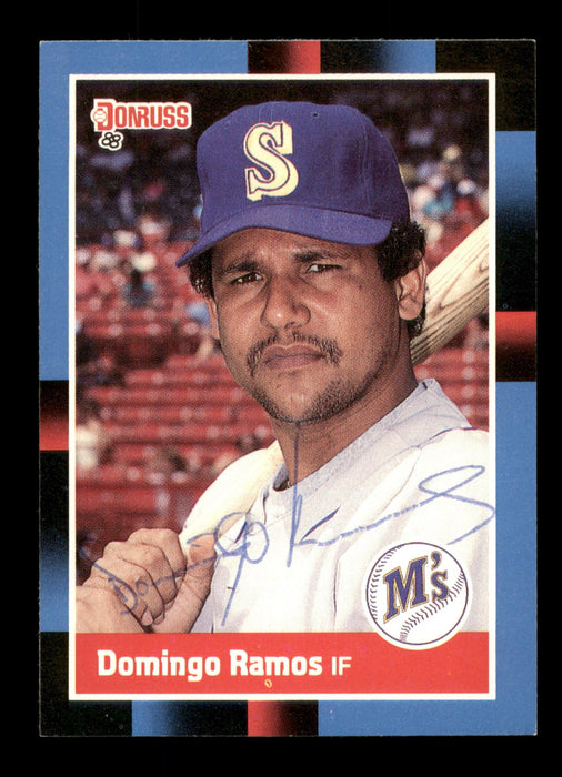Domingo Ramos Autographed 1988 Donruss Card #622 Seattle Mariners SKU #188535 - RSA