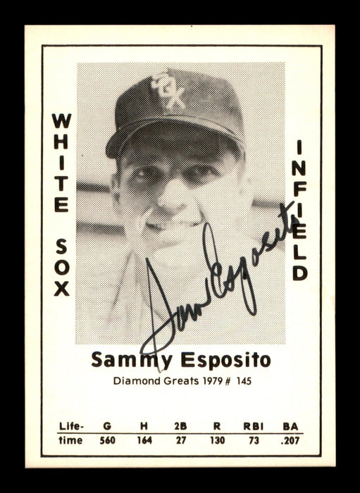 Sam "Sammy" Esposito Autographed 1979 Diamond Greats Card #145 Chicago White Sox SKU #188757 - RSA