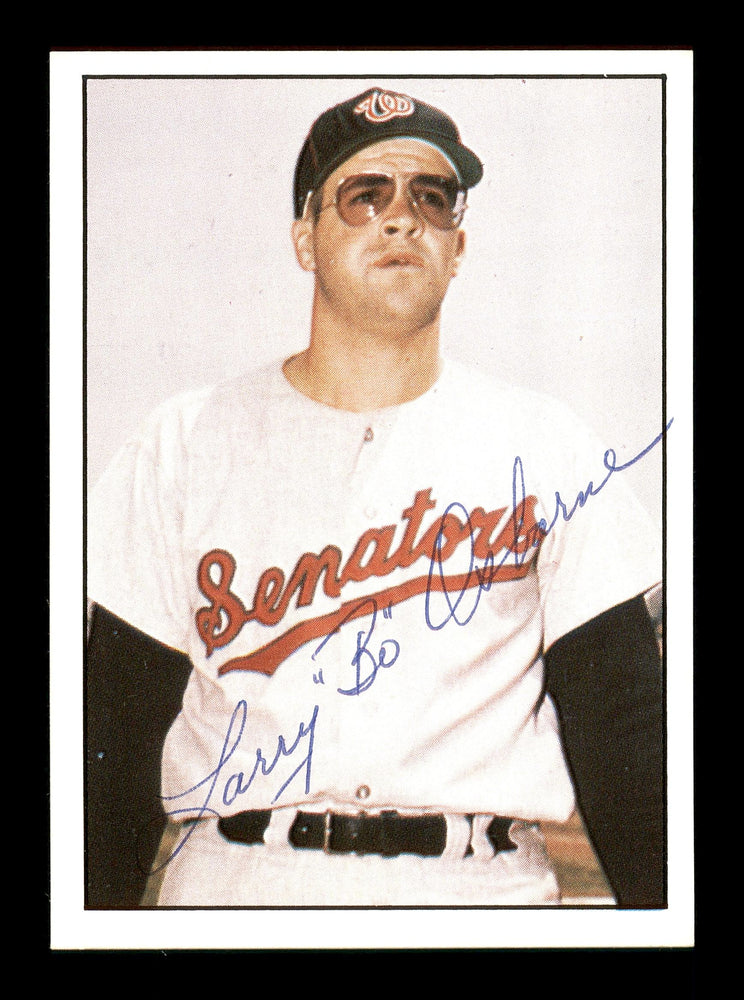 Larry "Bobo" Osborne Autographed 1981 TCMA Card #463 Washington Senators SKU #171878 - RSA