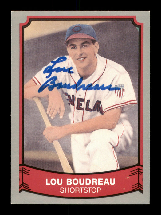 Lou Boudreau Autographed 1989 Pacific Card #166 Cleveland Indians SKU #189145 - RSA
