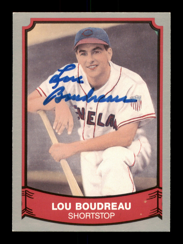 Lou Boudreau Autographed 1989 Pacific Card #166 Cleveland Indians SKU #189145 - RSA