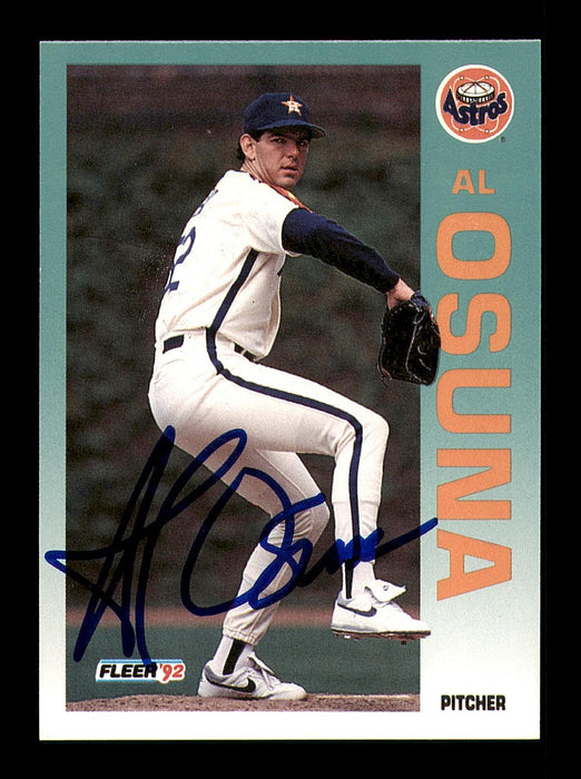 Al Osuna Autographed 1992 Fleer Card #442 Houston Astros SKU #183557 - RSA