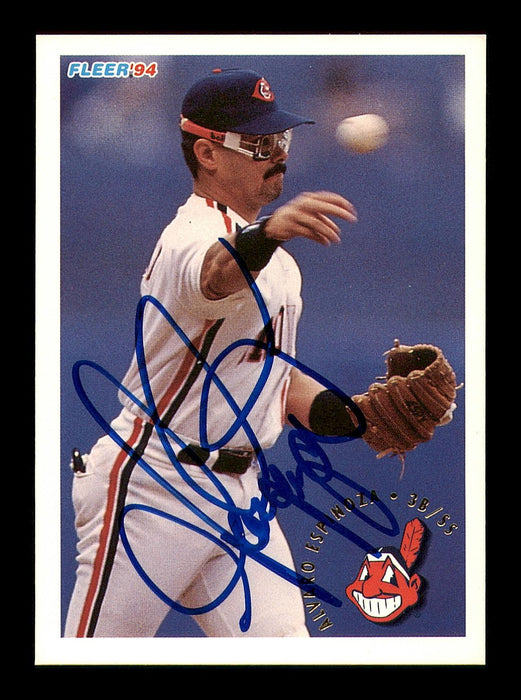 Alvaro Espinoza Autographed 1994 Fleer Card #103 Cleveland Indians SKU #183590 - RSA