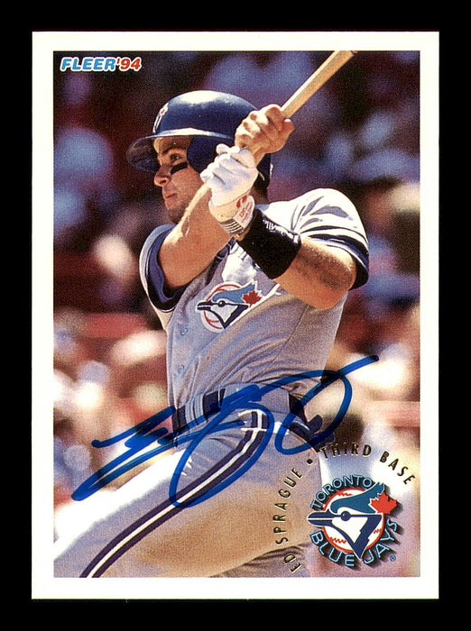 Ed Sprague Autographed 1994 Fleer Card #342 Toronto Blue Jays SKU #183599 - RSA