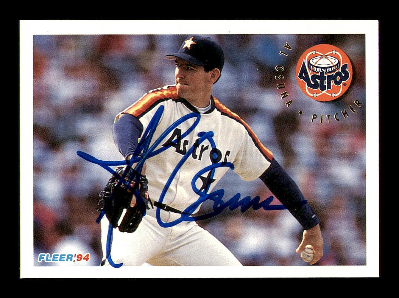 Al Osuna Autographed 1994 Fleer Card #497 Houston Astros SKU #183601 - RSA