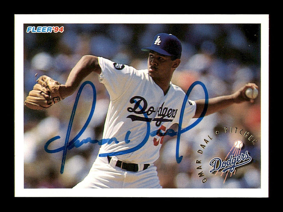 Omar Daal Autographed 1994 Fleer Card #508 Los Angeles Dodgers SKU #183603 - RSA