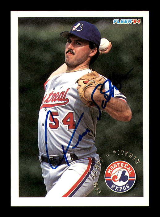 Tim Scott Autographed 1994 Fleer Card #550 Montreal Expos SKU #183615 - RSA