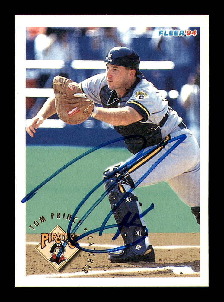 Tom Prince Autographed 1994 Fleer Card #618 Pittsburgh Pirates SKU #183629 - RSA