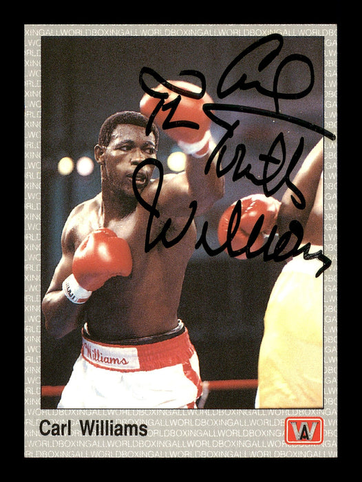 Carl "The Truth" Williams Autographed 1991 All World Card #42 SKU #167225 - RSA