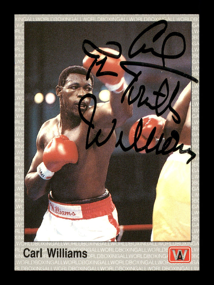 Carl "The Truth" Williams Autographed 1991 All World Card #42 SKU #167225 - RSA
