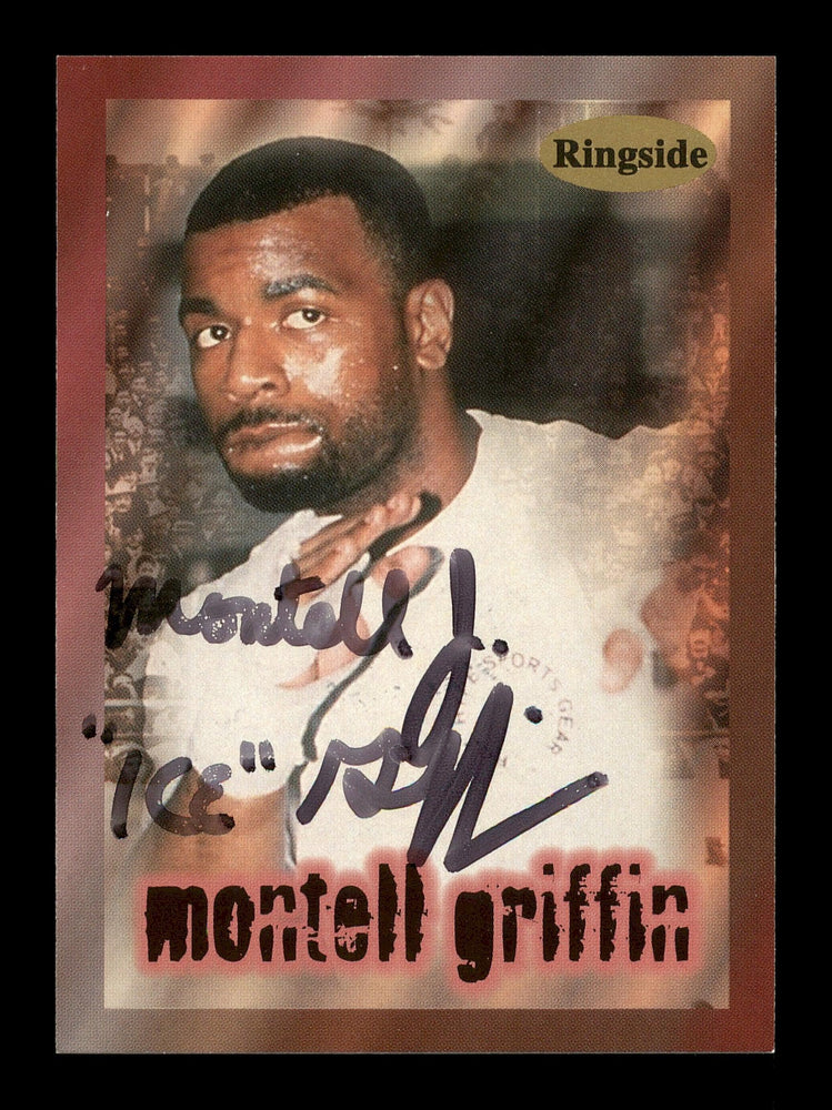 Montell "Ice" Griffin Autographed 1996 Ringside Rookie Card #21 SKU #167243 - RSA